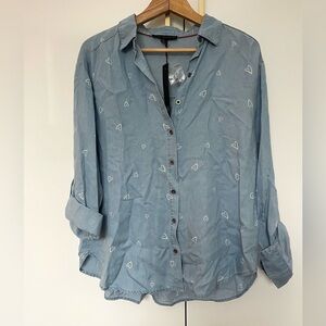 Jane & Delancey denim blouse